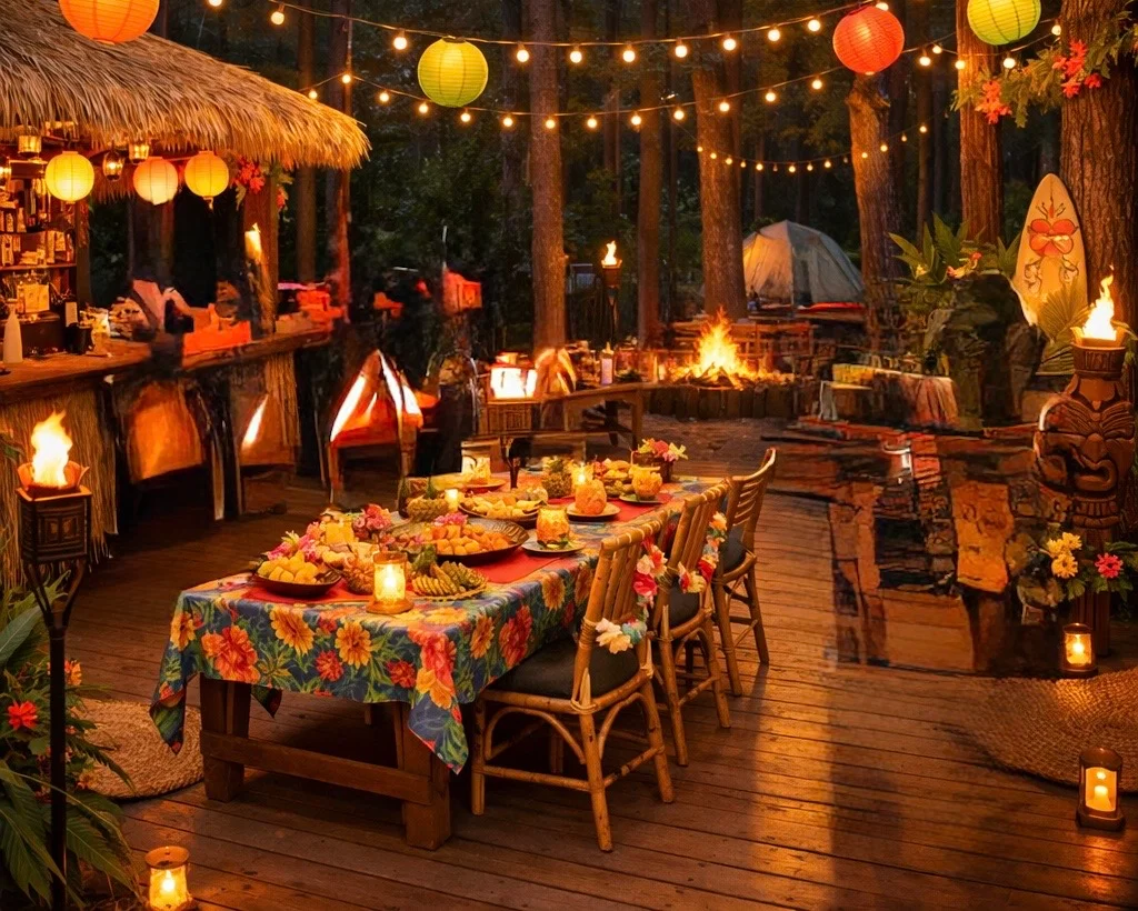 Karen and Tony's Luau Deck Party